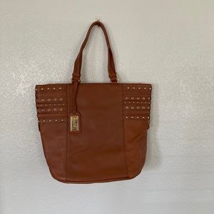 Badgley Mischka Studded Leather tote